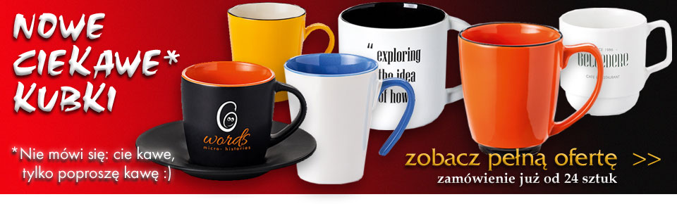 Kubki z nadrukiem online - katalog ceramiki, filiżanki, zestawy porcelany